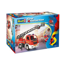 REVELL JUNIOR KIT konstruktors 74 detaļas Ladder Fire Truck 4+ E 00914