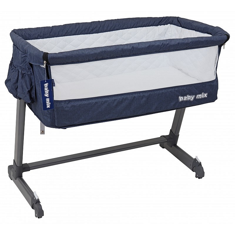 BABY MIX BED SIDE gulta 0-6mēn., BE/P-9 NAVY BLUE