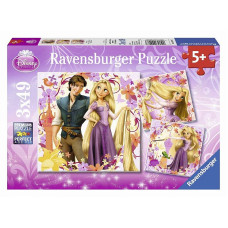 Ravensburger puzle 3X49 Rapunzel R 09298