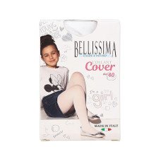 BELLISSIMA  Zeķubikses meitenēm BLM COVER 40d bianco 4 - 116 cm IZPĀRDOŠANA