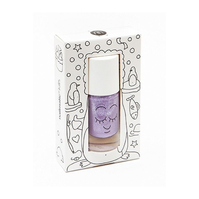 NAILMATIC KIDS Nagu laka ar spīdumiem 8ml piglou-violets