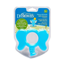 DR.BROWNS Flexees Friends Elastīgs, ergonomisks smaganu masētājs Zilonis TE002-P2 zils