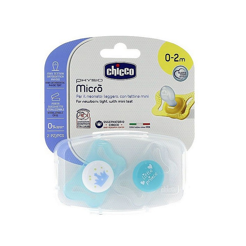 CHICCO Physio Micro māneklītis 0-2 m, zils 75121.21 IZPĀRDOŠANA