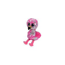 TY Flippables Mīkstā rotaļlieta PINKY SEQUIN FLAMINGO reg 24cm, TY36437