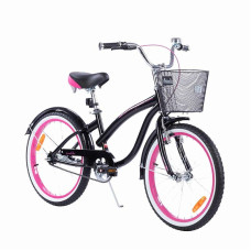 TOMABIKE Bērnu velosipēds 20" XXIII CRUISER BLACK/PINK