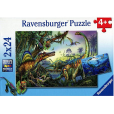 Ravensburger puzle 2X24 Dinosaurs R 08890 IZPĀRDOŠANA