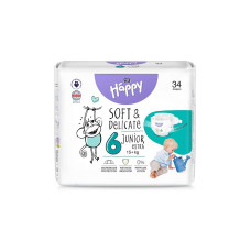 HAPPY Junior Extra autiņbiksītes 6 izmērs 15+kg 34gab. BB-054-JX34-W02