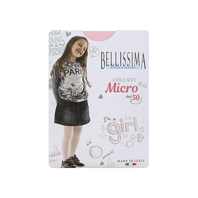 BELLISSIMA Meiteņu zeķubikses MICRO 50 bianco 12 - 164cm