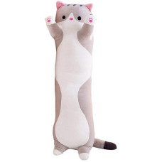 MPORT Mīkstā rotaļlieta cat gray, 70 cm