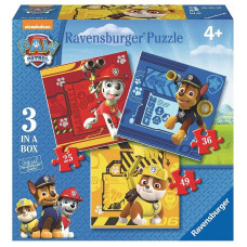 Ravensburger Puzle 3in1 Paw Patrol 46-36-25gab. R07057 IZPĀRDOŠANA