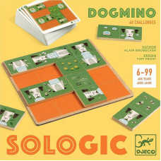 DJECO Spēle - Loģikas spēle - Sunīšu domino DJ08522