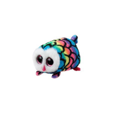 TY Teeny Tys  Mīkstā rotaļlieta MULTICOLOR OWL HOOTIE 9cm, TY41246 IZPĀRDOŠANA