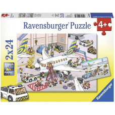 Ravensburger puzle 2X24 Around The Airplane R 09088