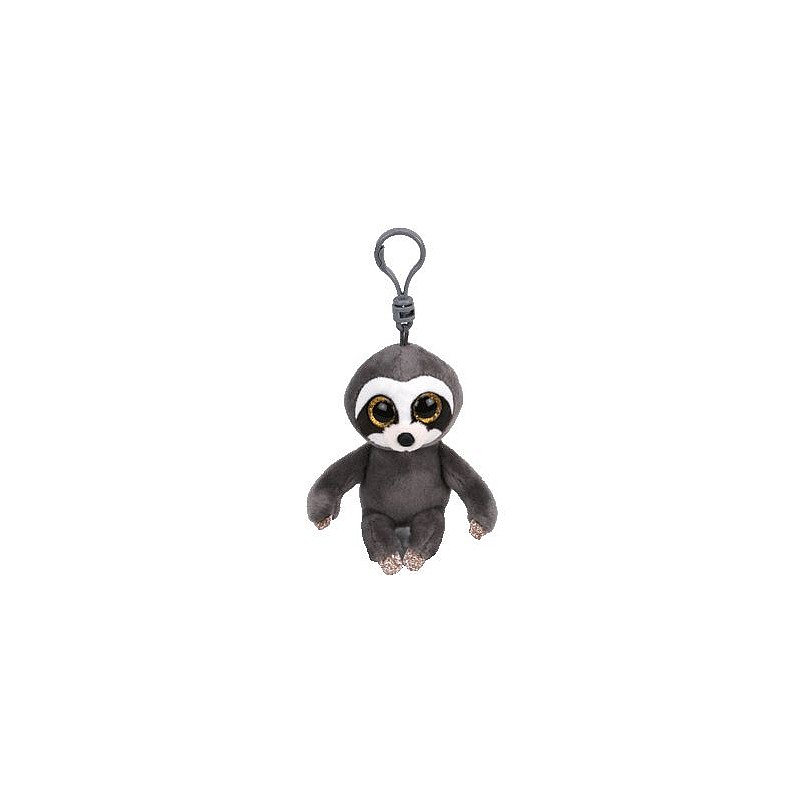 TY Beanie Boos Mīkstā rotaļlieta - piekariņš DANGLER GREY SLOTH 8cm, TY36559 IZPĀRDOŠANA