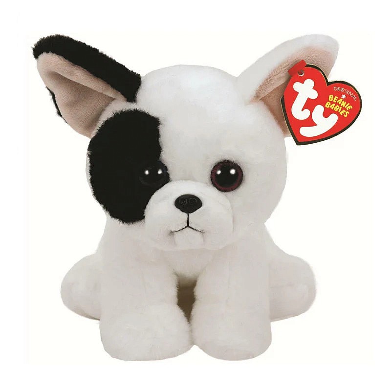 TY Beanie Baby Mīkstā rotaļlieta 15cm WHITE DOG TY411203 IZPĀRDOŠANA