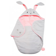 WALLABOO Coco Animal konverts 90x70cm, bunny silver/pink