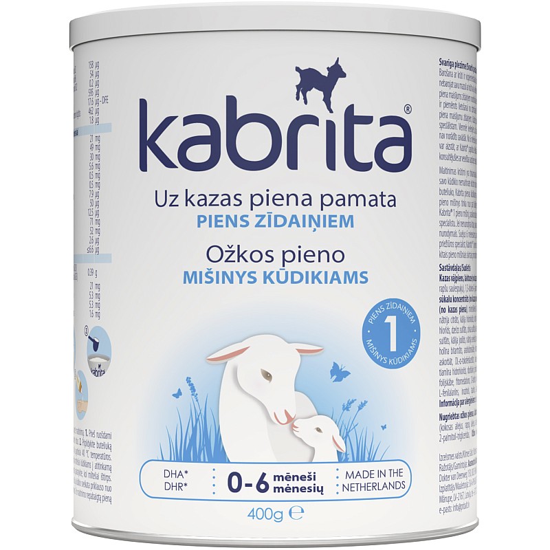 KABRITA 1 GOLD kazas piena maisījums no 0 - 6 mēn., 400g., KA11
