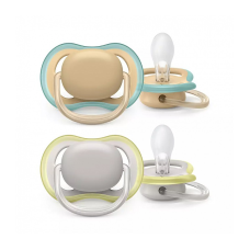 PHILIPS AVENT ULTRA AIR NEUTRAL Simetriskas formas silikona māneklis 0-6M 2gab, SCF085/15