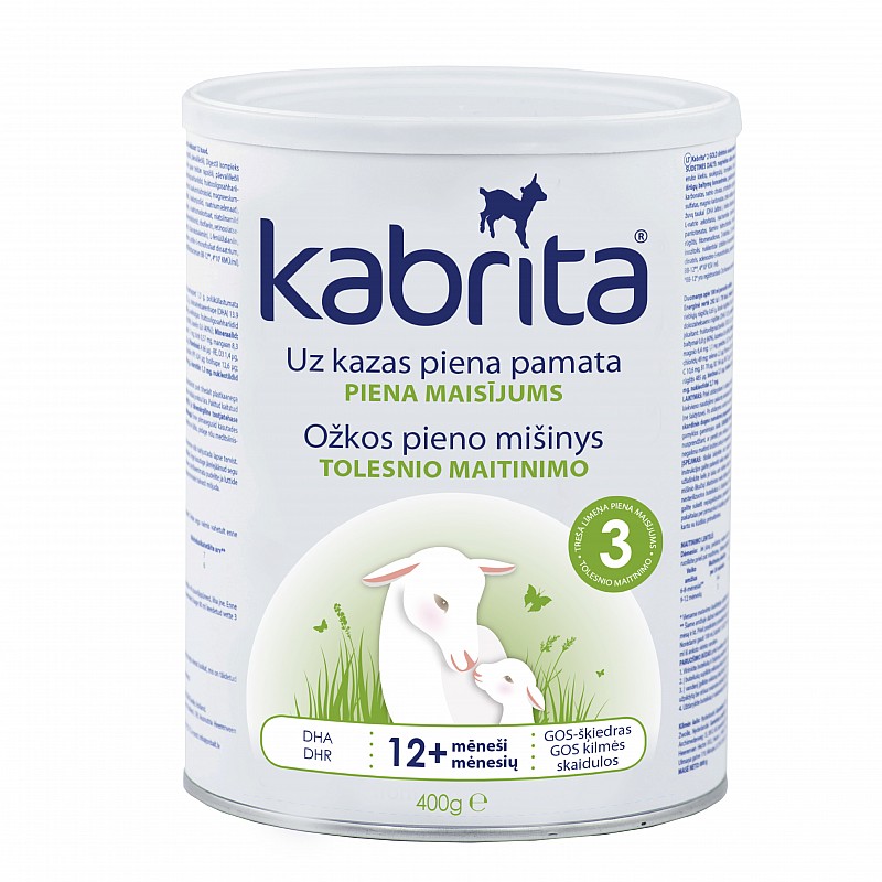 KABRITA 3 GOLD kazas piena maisījums no 12 mēn., 400g., KA13