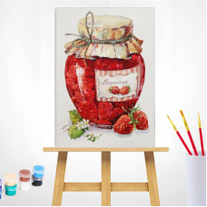 TSVETNOY Gleznošanas komplekts pēc numuriem 20x30cm Strawberry Jam, MC1068e