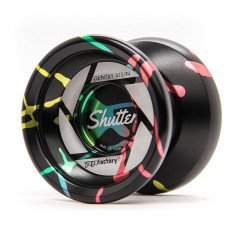 YoYoFactory Shutter rotaļlieta YO-YO, Splash Black/Rainbow YO51892