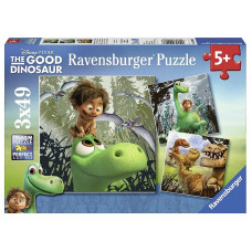 Ravensburger puzle 3X49 The Good Dinosaur R 09406