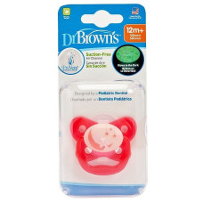 DR.BROWNS Glow in the Dark PreVent Butterfly tumsā spīdošs silikona māneklītis, 12+, rozā IZPĀRDOŠANA