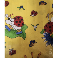 URGA Gultas veļas komplekts no 3 daļām 135x100cm, LADYBUG , dzeltens IZPĀRDOŠANA