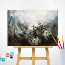 TSVETNOY Gleznošanas komplekts pēc numuriem 30x40cm Dreaming Kitten, ME1074e