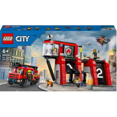 60414 LEGO® City Ugunsdzēsēju Depo Un Ugunsdzēsēju Auto