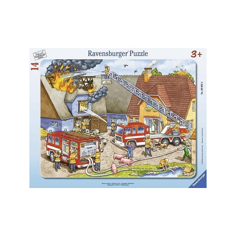 Ravensburger Plakanā puzle "Ugunsdzēsēji" (14gab.), R06092