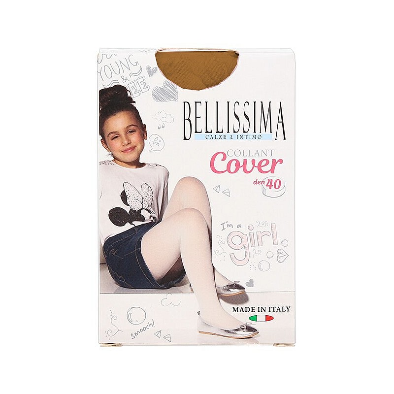 BELLISSIMA Zeķubikses meitenēm BLS COVER 40d naturale 12 - 164cm