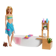 BARBIE Bathtub lelle ar vannu un aksesuāriem GJN32