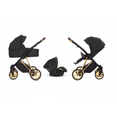 BABYACTIVE MUSSE Universālie rati 3in1, Ultra Black