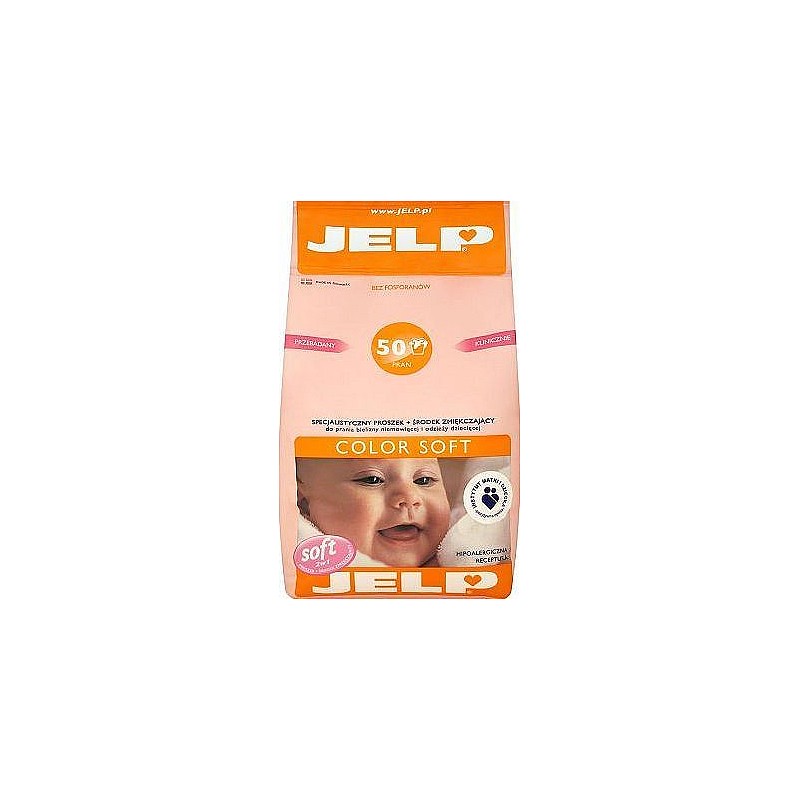 JELP Veļas pulveris + mīkstinātājs krāsainām drēbēm 4kg