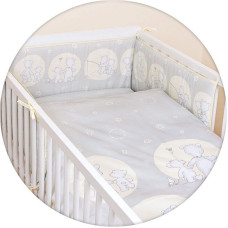 CEBABABY gultas veļas komplekts no 3 daļām 135x100cm PAPA BEAR GREY