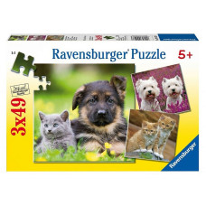 Ravensburger Puzzle 3x49 Home Animals R 09423