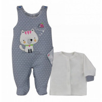 KOALA BABELKI rāpulītis ar jaciņu 80 izmērs 05-188 pelēks