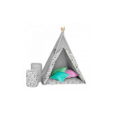 AKUKU TEEPEE Children's tent - the lodge TIPI A1902 grey/white