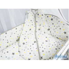 ANKRAS guļammaiss bez piedurknēm 68-74cm STARS YELLOW