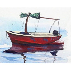 TSVETNOY Dimantu mozaīkas komplekts 40x50cm Boat in Calm Waters, LG085e