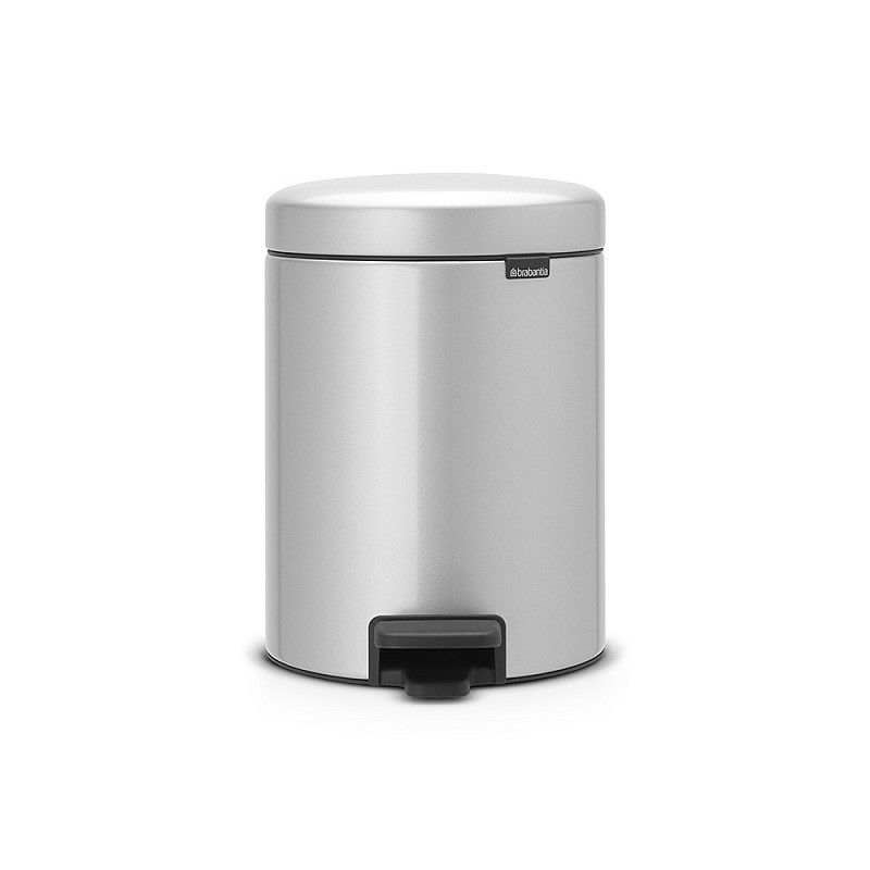 BRABANTIA atkritumu tvertne ar pedāli NewIcon, 5 l, Metallic Grey