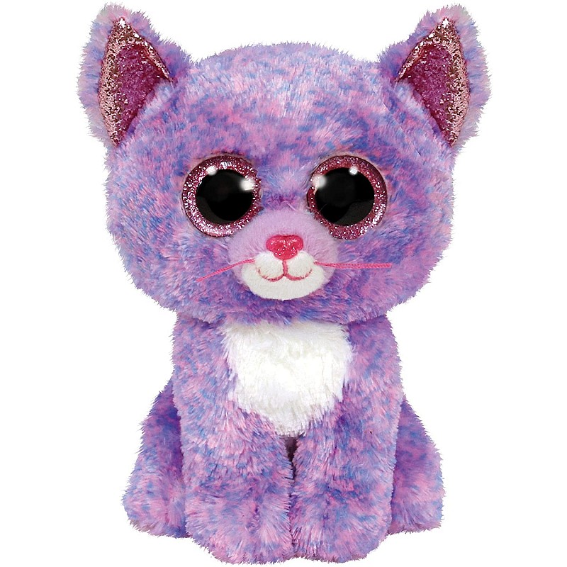 TY Beanie Boos Mīkstā rotaļlieta Cassidy lavender cat TY36248