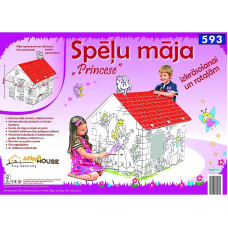 ANNAHOUSE Māja ar kontūrām Princese 88x99x85cm 3g+ IZPĀRDOŠANA