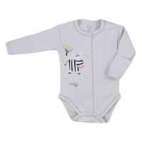 KOALA HAPPY BABY īsais rāpulītis bodijs 68 izmērs 07-498 pelēks