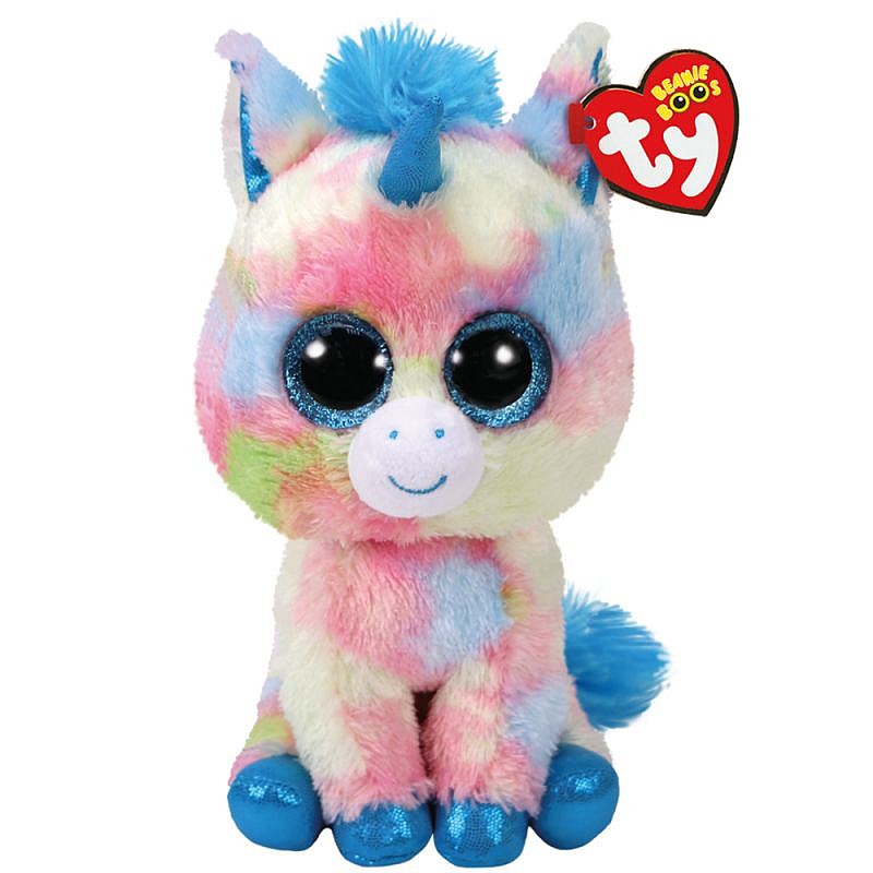 TY Beanie Boos Mīkstā rotaļlieta BLUE UNICORN BLITZ 15.5cm, TY36877