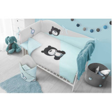 BELISIMA LILO&LO gultas veļas komplekts no 5 daļām 120x90/180cm,P02-0697 turquoise