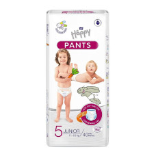 HAPPY Pants Junior autiņbiksītes 5 izmērs 11-18kg 40gab.