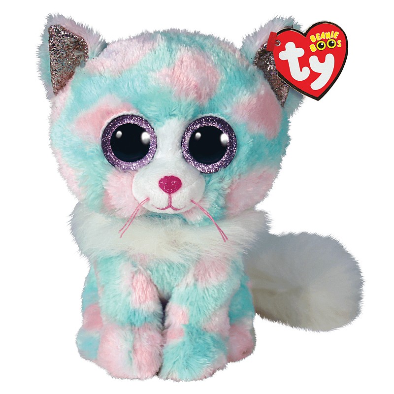 TY Beanie Boos Mīkstā rotaļlieta 15cm OPAL - PASTEL CAT TY36376