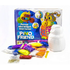 MOON LIGHT CLAY modelēšanas masa - lēkājošā plastilīna komplekts Pino Friend Puffy, 70034 IZPĀRDOŠANA